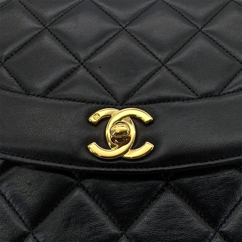 CHANEL VINTAGE MATELASSE CHAIN SHOULDER BAG BLACK LAMB SKIN 90286874 - PURPOSE