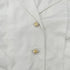 CHANEL VINTAGE COCO BUTTON FRONT SHORT SLEEVE BLOUSE WHITE GOLD COTTON RTW 90286880 - PURPOSE