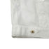 CHANEL VINTAGE COCO BUTTON FRONT SHORT SLEEVE BLOUSE WHITE GOLD COTTON RTW 90286880 - PURPOSE
