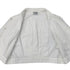 CHANEL VINTAGE COCO BUTTON FRONT SHORT SLEEVE BLOUSE WHITE GOLD COTTON RTW 90286880 - PURPOSE