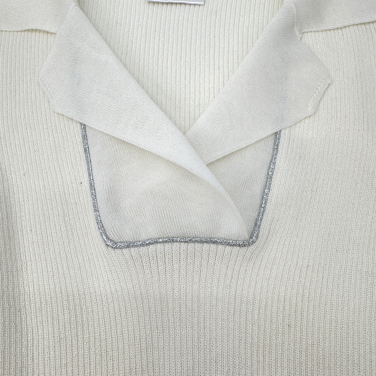 CHANEL COCOMARK KNIT TOPS WHITE COTTON 36 08C RTW 90286885