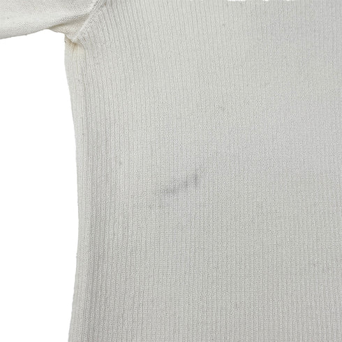 CHANEL COCOMARK KNIT TOPS WHITE COTTON 36 08C RTW 90286885