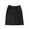 CHANEL VINTAGE LEATHER SKIRT WITH GOLD CHAIN HEM BLACK LAMB SKIN 36 RTW 90286886 - PURPOSE