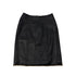 CHANEL VINTAGE LEATHER SKIRT WITH GOLD CHAIN HEM BLACK LAMB SKIN 36 RTW 90286886 - PURPOSE