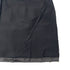 CHANEL VINTAGE LEATHER SKIRT WITH GOLD CHAIN HEM BLACK LAMB SKIN 36 RTW 90286886 - PURPOSE