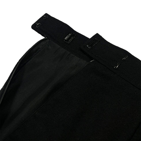 CHANEL VINTAGE COCO BUTTON PENCIL SKIRT BLACK WOOL 38 94A RTW 90286889 - PURPOSE