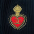 CHANEL VINTAGE COCOMARK LOGO PATCH ZIP LIB KNIT TOPS BLACK CASHMERE 44 96A RTW 90286890 - PURPOSE