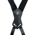 CHANEL VINTAGE SUSPENDER LOGO COCOMARK BLACK WHITE CANVAS LEATHER 90286891 - PURPOSE