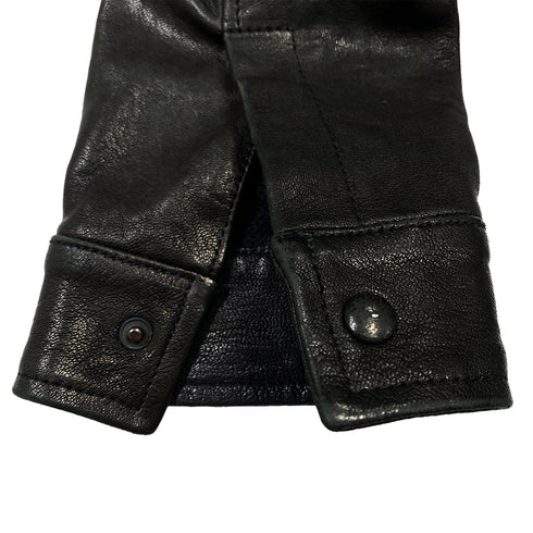 CHANEL JACKET BLACK LAMB SKIN 34 07A RTW 90286893