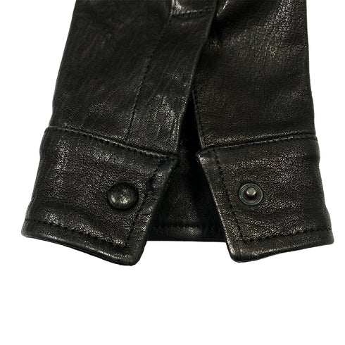 CHANEL JACKET BLACK LAMB SKIN 34 07A RTW 90286893