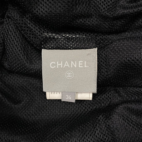CHANEL JACKET BLACK LAMB SKIN 34 07A RTW 90286893