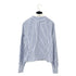 CHANEL COCOMARK GINGHAM CHECK BLOUSE BLUE WHITE COTTON RTW 90286902