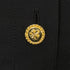 CHANEL VINTAGE PLEATED SLEEVELESS TOPS CLOVER GOLD BUTTON BLACK SILK 34 RTW 90286903 - PURPOSE