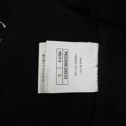 CHANEL ZIP HOODIE BACK COCO PARINT SEQUINS BLACK COTTON S P63 RTW 90286907