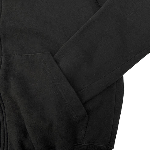 CHANEL ZIP HOODIE BACK COCO PARINT SEQUINS BLACK COTTON S P63 RTW 90286907