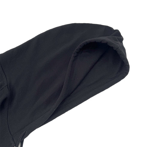 CHANEL ZIP HOODIE BACK COCO PARINT SEQUINS BLACK COTTON S P63 RTW 90286907