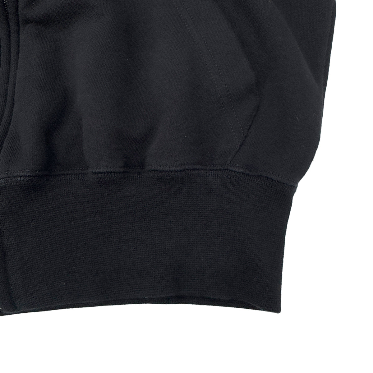 CHANEL ZIP HOODIE BACK COCO PARINT SEQUINS BLACK COTTON S P63 RTW 90286907