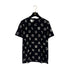 CHANEL VINTAGE LOGO COCOMARK BLOUSE TOPS BLACK WHITE SILK 38 97P RTW 90286908 - PURPOSE