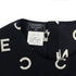 CHANEL VINTAGE LOGO COCOMARK BLOUSE TOPS BLACK WHITE SILK 38 97P RTW 90286908 - PURPOSE