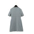 CHANEL VINTAGE COCOMARK HALF SLEEVE DRESS GRAY NYLON 44 98P RTW 90286909 - PURPOSE