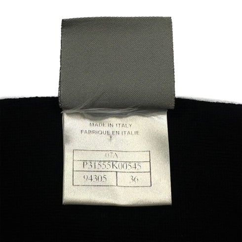 CHANEL VINTAGE COCOMARK LOGO KNIT SLEEVELESS TOPS BLACK WOOL 36 07A RTW 90286913 - PURPOSE