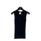 CHANEL VINTAGE COCO BUTTON SLEEVELESS RIB KNIT TOPS BLACK COTTON 36 99P RTW 90286923 - PURPOSE