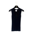 CHANEL VINTAGE COCO BUTTON SLEEVELESS RIB KNIT TOPS BLACK COTTON 36 99P RTW 90286923 - PURPOSE