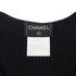 CHANEL VINTAGE COCO BUTTON SLEEVELESS RIB KNIT TOPS BLACK COTTON 36 99P RTW 90286923 - PURPOSE
