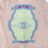 CHANEL MIAMI 2009 CRUISE LINES CARDIGAN COCO BUTTON HEART RHINESTONE PINK BLUE CASHMERE 44 09C RTW 90286924