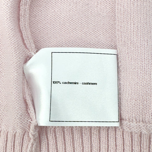 CHANEL MIAMI 2009 CRUISE LINES CARDIGAN COCO BUTTON HEART RHINESTONE PINK BLUE CASHMERE 44 09C RTW 90286924