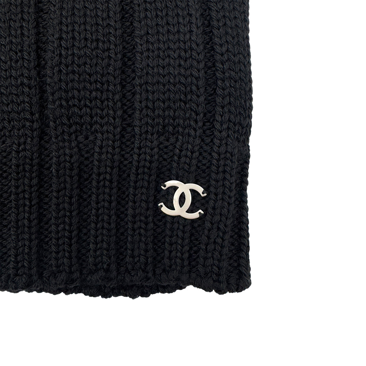 CHANEL COCOMARK TWIN KNIT SEQUINS CARDIGAN SLEEVELESS TOPS BLACK WOOL 38 99A RTW 900286925