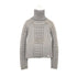 CHANEL VINTAGE COCOMARK CHOCOLATE BAR TURTLENECK KNIT GRAY WOOL 38 00A RTW 90286926 - PURPOSE