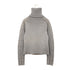 CHANEL VINTAGE COCOMARK CHOCOLATE BAR TURTLENECK KNIT GRAY WOOL 38 00A RTW 90286926 - PURPOSE