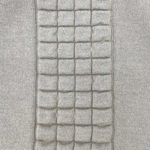 CHANEL VINTAGE COCOMARK CHOCOLATE BAR TURTLENECK KNIT GRAY WOOL 38 00A RTW 90286926 - PURPOSE
