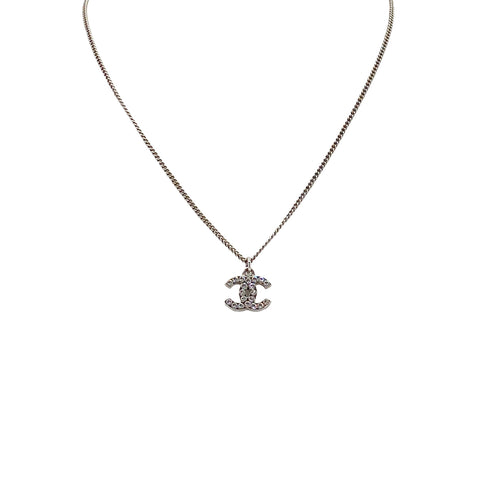 CHANEL NECKLACE COCOMARK RHINESTONE SILVER ACCESSORY C12V 90287071 - PURPOSE