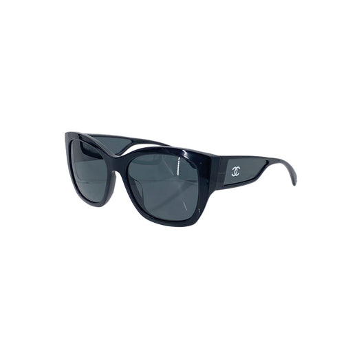 CHANEL VINTAGE SUNGLASSES COCOMARK BLACK EYEWEAR 90287072 - PURPOSE