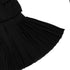 CHANEL PLEATED SLEEVELESS DRESS COCO BUTTON BLACK SILK 38 07P RTW 90287077