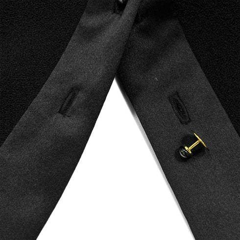 CHANEL COCO BUTTON JACKET BLACK WOOL 46 02A RTW 90287078