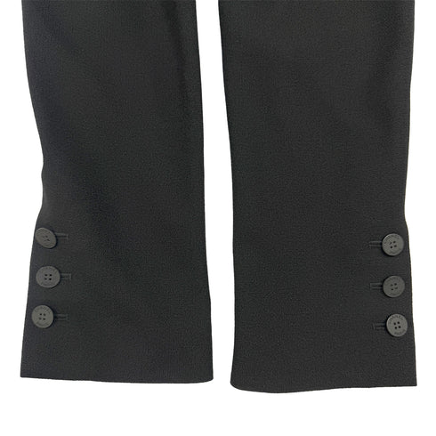 CHANEL VINTAGE DOUBLE BREASTED TAILORED JACKET BLACK ACETATE 42 03P RTW 90287079 - PURPOSE