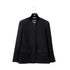 CHANEL VINTAGE COCO BUTTON NO-COLLAR JACKET BLACK LINEN 36 98C RTW 90287084 - PURPOSE