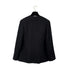 CHANEL VINTAGE COCO BUTTON NO-COLLAR JACKET BLACK LINEN 36 98C RTW 90287084 - PURPOSE