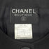CHANEL VINTAGE COCO BUTTON NO-COLLAR JACKET BLACK LINEN 36 98C RTW 90287084 - PURPOSE