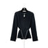 CHANEL VINTAGE COCOMARK CHAIN BELT JACKET COCO BUTTON SKIRT SET BLACK WOOL 34 98P RTW 90287085 - PURPOSE
