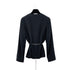 CHANEL VINTAGE COCOMARK CHAIN BELT JACKET COCO BUTTON SKIRT SET BLACK WOOL 34 98P RTW 90287085 - PURPOSE