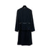 CHANEL VINTAGE COCOMARK CHAIN BELT JACKET COCO BUTTON SKIRT SET BLACK WOOL 34 98P RTW 90287085 - PURPOSE