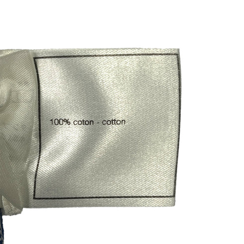 CHANEL COCOMARK SURF LINE 2002 SHORT SLEEVE SHIRT BLUE COTTON 38 02S RTW 90287086