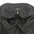 CHANEL VINTAGE COCO BUTTON STRIPE NO-COLLAR JACKET BLACK WOOL 44 96P RTW 90287087 - PURPOSE