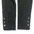 CHANEL VINTAGE COCO BUTTON STRIPE NO-COLLAR JACKET BLACK WOOL 44 96P RTW 90287087 - PURPOSE