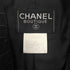 CHANEL VINTAGE COCO BUTTON STRIPE NO-COLLAR JACKET BLACK WOOL 44 96P RTW 90287087 - PURPOSE