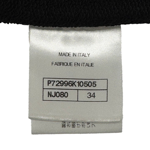 CHANEL COCOMARK TWEED PULL OVER SWEATSHIRT BLACK COTTON 34 P72 RTW 90287088